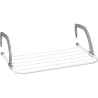 Wäschetrockner – Hängender Wäscheständer für Heizkörper und Balkon, Kleine Größe, Große 3m Trockenkapazität, Weiß, 50cm Länge von ZVD