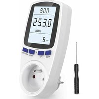 Wattmeter-Steckdose - Energiemessgerät A185V 264V - LCD-Anzeige von ZVD