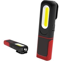 ZVD - Wiederaufladbare LED-Arbeitsleuchte, 2-in-1-Inspektionslampe, 5 w COB-LED-Taschenlampe mit Magnetfuß und Haken für Zuhause, Werkstatt, Camping, von ZVD