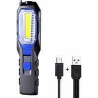 Wiederaufladbare tragbare LED-Arbeitsleuchte, leistungsstarke wiederaufladbare tragbare LED-Arbeitsleuchte, USB-Magnetlampe, 2800-mAh-COB-Akku, Haken Wiederaufladbare tragbare LED-Arbeitsleuchte, leistungsstarke wiederaufladbare tragbare LED-Arbeitsleuchte, USB-Magnetlampe, 2800-mAh-COB-Akku, Haken von ZVD