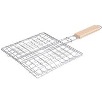 ZVD 1 Stück Universal Tragbarer BBQ-Grillkorb, Klappbarer Fischgrill mit Holzgriff, BBQ-Korb mit Abnehmbarem Holzgriff für Grillen im Freien und im ZVD 1 Stück Universal Tragbarer BBQ-Grillkorb, Klappbarer Fischgrill mit Holzgriff, BBQ-Korb mit Abnehmbarem Holzgriff für Grillen im Freien und im von ZVD