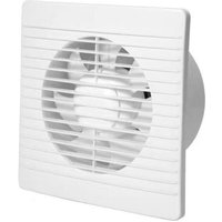ZVD- 180mm Feuchtesensor und Timer Abluftventilator mit Rückschlagventil + integriertem Moskitonetz 25W dB(A) 48 für Bad Küche Büro WC leise von ZVD