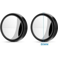 ZVD-2 PCS 360°-Drehspiegel für toten Winkel – HD-Weitwinkel mit 3M selbstklebenden, verstellbaren Rückspiegeln, Spiegel für toten Winkel (schwarz) von ZVD