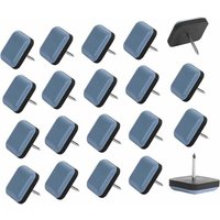ZVD-25pcs 25mm Teflon-Möbelgleiter, selbstklebende Möbelgleiter mit Nägeln, selbstklebende Möbelgleiter für Stühle und Sessel von ZVD