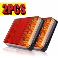 ZVD 2PCS Feux Arrière pour Remorque Led Éclairage Arrière Lampe de Freinage Imperméable Universel Signal Indicateur pour Camion Caravane Van Bateau von ZVD