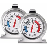 ZVD - 2Pcs Refrigerator Thermometer, -20-80°F, Classic Fridge Thermometer Large Dial with Red Indicator Thermometer for Freezer Refrigerator Cooler ZVD - 2Pcs Refrigerator Thermometer, -20-80°F, Classic Fridge Thermometer Large Dial with Red Indicator Thermometer for Freezer Refrigerator Cooler von ZVD