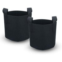 ZVD-2er Set Pflanztaschen aus Vlies 38 Liter - 10 Gallonen - 40 x 30 cm - mit Tragegriffen - für Garten, Gewächshaus etc. - Pflanztasche ZVD-2er Set Pflanztaschen aus Vlies 38 Liter - 10 Gallonen - 40 x 30 cm - mit Tragegriffen - für Garten, Gewächshaus etc. - Pflanztasche von ZVD