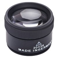 ZVD 30-fache Schmucklupe, tragbare optische Vergrößerung aus Metall, Taschenlupe für Münzen, Briefmarken, Schmuck, Uhren von ZVD