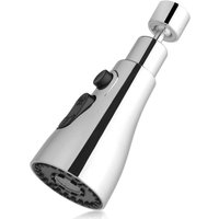 ZVD - 360-Grad-Küchenspülenarmatur, 3-Modus-Küchenarmatur-Auslauf mit Luftsprudler, Küchenspülen-Mischbatterie, schwenkbarer Wasserhahnkopf, von ZVD