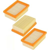 3PCS Filtres Plissés Plats pour aspirateur Kärcher, Filtres Compatibles avec Aspirateur Kärcher WD4, WD5, WD6, MV4, MV5, MV6, Remplacement Plat von ZVD