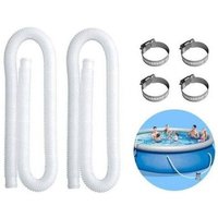 ZVD- AIDUCHO Aufblasbarer Intex-Thermalquellen-Poolschlauch, Ersatzschlauch für 300/330/530/1000-Gallonen-Poolpumpe (2er-Pack) von ZVD
