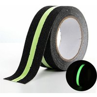 ZVD Anti-Rutsch-Klebeband mit Leuchtfolie, leuchtet im Dunkeln, Sicherheitsklebeband für Treppen, Stufen, rutschige Böden, Innen und Außen, 5 m x 5 von ZVD