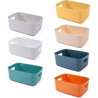 ZVD-Aufbewahrungskorb aus Kunststoff, 7er-Pack stapelbare Aufbewahrungskörbe mit Griffen für Küchenregal, Badezimmer, Kinderzimmer, Schrank und Büro ZVD-Aufbewahrungskorb aus Kunststoff, 7er-Pack stapelbare Aufbewahrungskörbe mit Griffen für Küchenregal, Badezimmer, Kinderzimmer, Schrank und Büro von ZVD