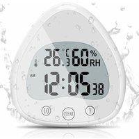 ZVD Badezimmeruhr, LCD-Digitalalarm mit wasserdichter Touch-Duschuhr, wasserdichte Timer-Thermometer-Tragbare Anzeigeuhr mit Saugnapf zum Kochen, ZVD Badezimmeruhr, LCD-Digitalalarm mit wasserdichter Touch-Duschuhr, wasserdichte Timer-Thermometer-Tragbare Anzeigeuhr mit Saugnapf zum Kochen, von ZVD