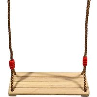 ZVD Holzschaukel-Set für Kinder und Erwachsene, Sitz mit verstellbaren Seilen für Baum und Spielplatz von ZVD