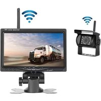 ZVD - Caméra de Recul sans Fil + Kit Moniteur lcd 7' 12V - 24V Kit de système de Parking pour Caméra de Vision Nocturne Étanche pour von ZVD