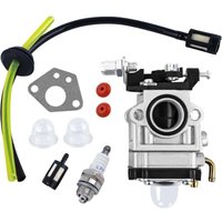 Vergaser für 52cc 49cc 43cc Freischneider, Vergaser-Set mit Dichtung, Schlauch, Zündkerze und Kraftstofffilter. Vergaser für Freischneider, Rasenmäher von ZVD