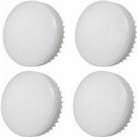 ZVD-Dimmbare LED GX53 7W 85-265V Schrankleuchte Aluminiumdruckguss Wandleuchte 4 Stück Kaltweiß 6000K von ZVD