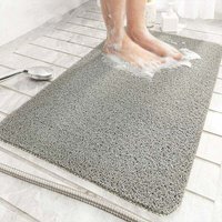 ZVD Duschmatte für Innendusche, rutschfeste Luffa-Badematte, Anti-Schimmel, Anti-Bakteriell, Weiche PVC-Badematte für Badezimmer, Nassdusche (40 x 60 von ZVD