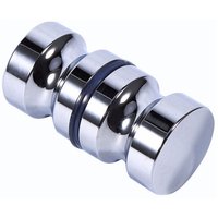 ZVD Duschtürknauf, runder Türgriff aus Aluminiumlegierung für Badezimmer-Glastür-Schiebetür von ZVD