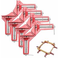 ZVD - Ensemble de 4 pinces à angle droit de 90 degrés, serre-joints d'angle réglables en bois pour cadres multi-photos, menuiserie, soudure. ZVD - Ensemble de 4 pinces à angle droit de 90 degrés, serre-joints d'angle réglables en bois pour cadres multi-photos, menuiserie, soudure. von ZVD