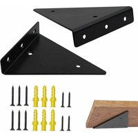 ZVD-Etagere Murale Fixation Invisible 17cm 2 Pièces Triangle Équerre Étagère Support Invisible Etagere Support d'étagère Invisible en Métal Support von ZVD