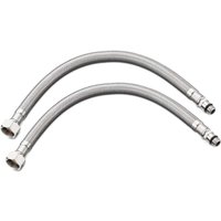ZVD-Flexibler Küchenschlauch 60 cm 2er Set Standard-Anschlussschläuche G3/8 x M10 x 60 cm für Küchenspüle Badarmatur von ZVD