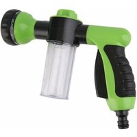 ZVD Gartenschlauch-Sprühpistole mit Tank für Seife oder Dünger – Jet Wash – Bewässerungszubehör – 8 Bewässerungsmodi – Gartenschlauch-Sprühgerät mit von ZVD