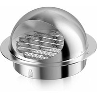 ZVD-Air Vent, 150 mm runde Wandhaubenbelüftung, Lüftungsgitterauslass aus Edelstahl 304 mit Moskitonetz- von ZVD