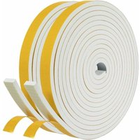 ZVD-Klebedichtung für Eingangstürfenster, Isolierdichtung aus Gummischaum, 2 Rollen 12 mm x 6 mm x 4 m, insgesamt 8 m, Kältedämmdichtung, Lärmschutz, von ZVD