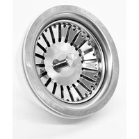 ZVD Küchenspüle Sieb, Edelstahl Spülbeckensieb Stopper, Doppelfunktion Korbsieb Abflussstopfen Ersatz (Durchmesser: 84 mm) von ZVD