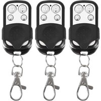 ZVD-3er-Set Universalfernbedienungen für automatische Tore, Frequenz 433,92 MHz, Festcode, 4 Tasten zur Steuerung von bis zu 4 Türen von ZVD