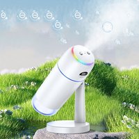 ZVD-Luftbefeuchter mit Doppeldüse, 500 ml, große Kapazität, leise, energiesparend, Anti-Trocken-Funktion, mit Halterung für den Schreibtisch im Auto von ZVD