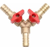 ZVD-Messing Y 3 Weg Abschaltung Terminal Rohr Fitting Kugelhahn für Brenngas Gerät 10mm von ZVD