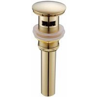 ZVD - Moderne Pop-up Rétro Bouchon Bonde de Lavabo Vidange Clic-clac avec Trop-Plein en Laiton Doré Universel Valve Draineur d'Evier Vasque Siphon von ZVD