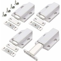 ZVD-Push to Open 4 Stück Push Open Push Tür Schrank Magnetverschluss für Schrank Schubladensystem Magnetriegelschloss Push Türdämpfer für Schranktür von ZVD