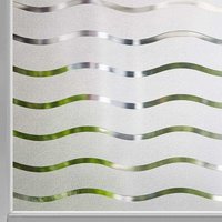 ZVD Sichtschutzfolie für Fenster, mattiert, selbstklebend, Fensteraufkleber, ohne Kleber, statisch haftende Glasfolie, undurchsichtig, UV-Schutz, von ZVD