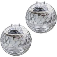 ZVD Solar-Poolleuchten, schwimmende Solarleuchten für den Außenbereich, geeignet für Schwimmbäder, Teiche, Gärten, Rasenflächen, 11 cm, 2 Stück von ZVD