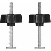 ZVD-T-Track T-Nut-Klemme, Metall-T-Track-Befestigungswerkzeug, Schnellklemme für die Holzbearbeitung (nur 2 T-Schrauben + 2 Knopfmuttern) von ZVD