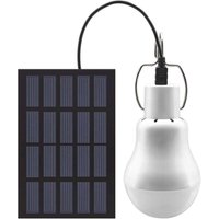 ZVD-Tragbare Solarleuchte, LED-Glühbirne, solarbetrieben, mit Solarpanel für Garten, Terrasse, Innenbereich, Außenbereich, Wandern, Camping, Zelt, von ZVD