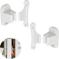 ZVD Türriegel für Wohnwagen und Wohnmobile, 2er-Pack, weiße Türschlösser, Service- und Lagertüren, Wohnmobil-Türsicherung von ZVD