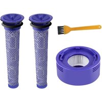 ZVD - V7 V8 Post Motor hepa Filter & 2 V6 V7 V8 Vacuum Pre Filter, Replacement Filter Kit for Dyson V7 V8 Range(4 Pack) von ZVD