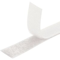 ZVD-Velcro [Weiß] Doppelseitiges Nähband [3 m x 25 mm] Klettverschluss [Nicht selbstklebend] Super stark & langlebig zum Nähen, für Kleidung, Basteln von ZVD