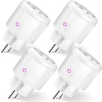 ZVD WiFi Smart Plug, 16A Smart Steckdose Kompatibel mit Alexa, Google Home, Fernbedienung, Stromverbrauchsmessung, Sprachsteuerung, Zeitfunktion, von ZVD