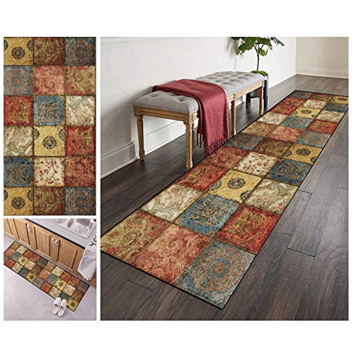 ZVEZVI Teppich Läufer Flur Küche rutschfest Waschbar Bunter Vintage Boho 40x80cm Boho Bunter Modern rutschfest Waschbar Vintage Kücheläufer Teppichläufer Polyester Meterware Anpassbar ZVEZVI Teppich Läufer Flur Küche rutschfest Waschbar Bunter Vintage Boho 40x80cm Boho Bunter Modern rutschfest Waschbar Vintage Kücheläufer Teppichläufer Polyester Meterware Anpassbar von ZVEZVI
