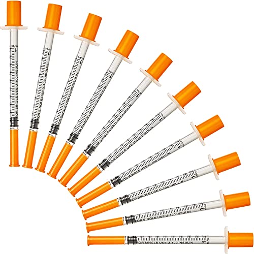 ZVF 100 Stück 1 ml 0,3 x 8 mm Kunststoff Mehrzweck-Messwerkzeuge, einzeln verpackt, transparent von ZVF