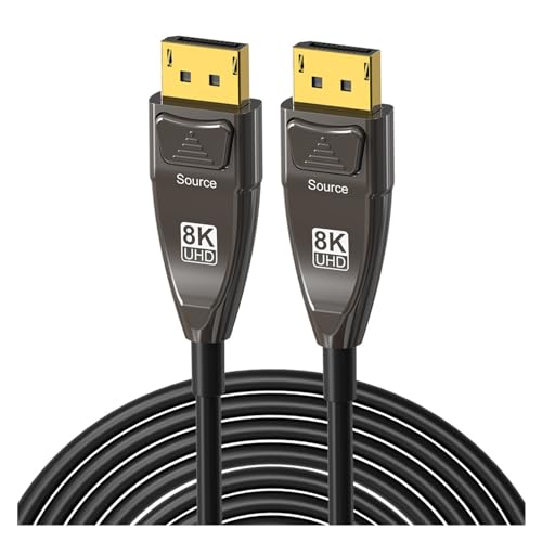 ZVGTFHIX DP Optisches Kabel Version 1.4 8K Video High Brush 144Hz Monitor Gaming Computer HD Kabel(1m) von ZVGTFHIX