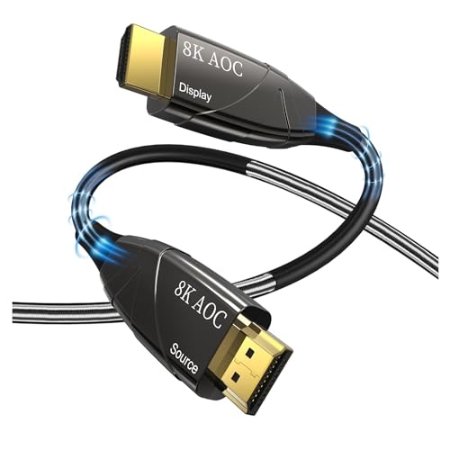 ZVGTFHIX Hdmi2.1 High-Definition-Glasfaserkabel 4K60Hz gepanzertes 8K-Computer-TV-Auto-Navigationsverbindungs-Datenkabel(3 meters) von ZVGTFHIX