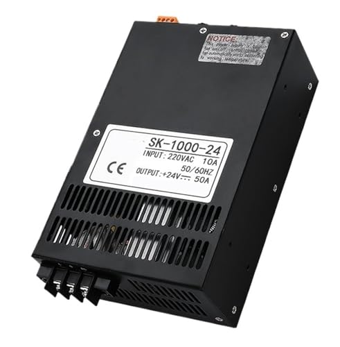 ZVQYSGIW 1000W Schaltnetzteil SK-1000 0-12V 15 24V 36V 48V 60V 80V 110V 220V AC/DC 220VAC Einstellbare Spannung(0-60V_1000W) von ZVQYSGIW