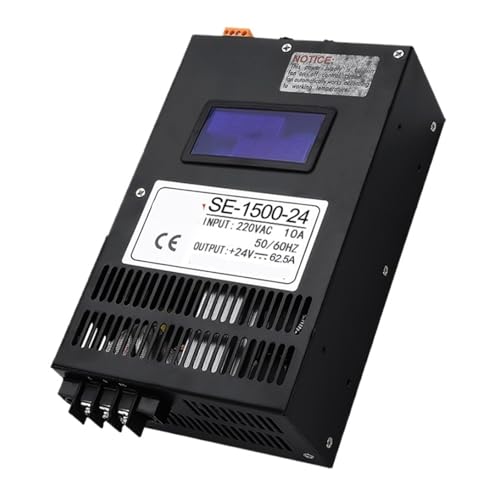 ZVQYSGIW 1500W Schaltnetzteil 110V/220V AC-DC 0-12V 24V 36V 48V 60V 72V 80V 110V 150V 220V Einstellbare Digitalanzeige(0-110V_1500W) von ZVQYSGIW